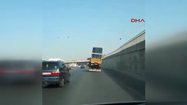 D-100'de tehlike saçarak böyle ilerledi