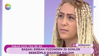 Başak, Emrah ile evliliklerinde sorunlar olduğu için gözyaşlarını tutamadı.