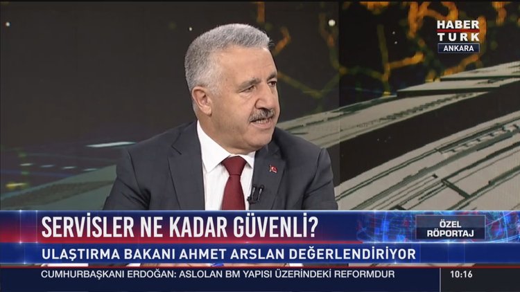 Ulaştırma Bakanı Ahmet Arslan Habertürk TV'de