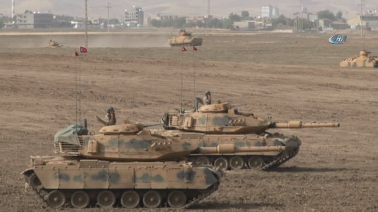 Silopi-Habur bölgesindeki tatbikat sekizinci gününde