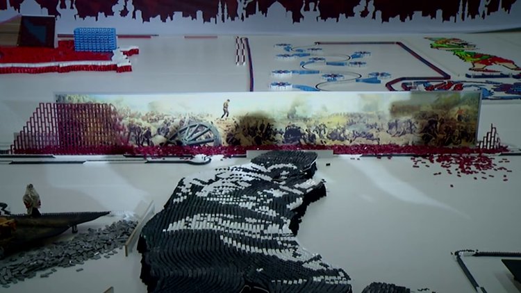 300.000 domino taşıyla Türkiye rekoru