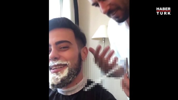 Rüzgar Erkoçlar damat tıraşı oldu