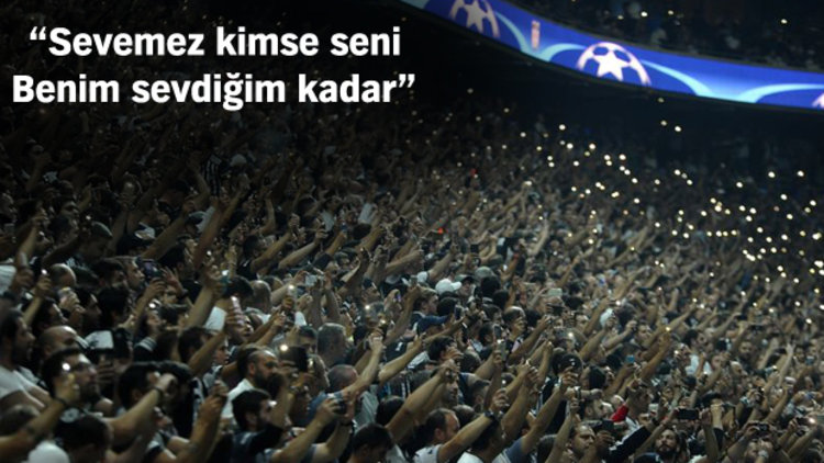 Vodafone Park'ta ışıklar sönünce görsel şölen başladı!
