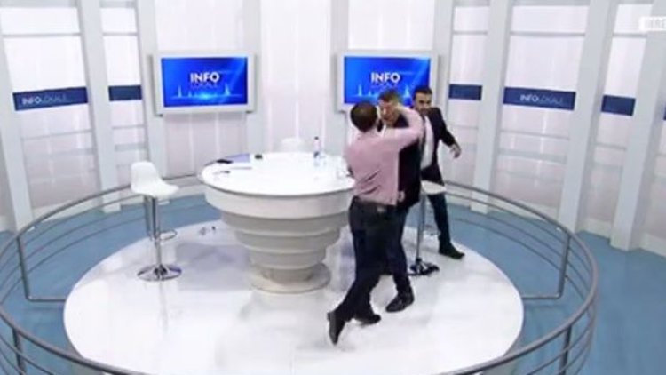 Milletvekilleri canlı yayında yumruklaştı