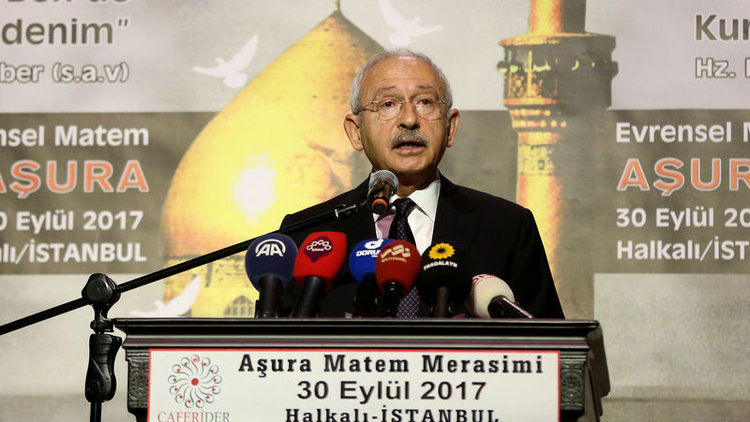 CHP lideri Kemal Kılıçdaroğlu, Aşura Matem Merasimi'nde konuştu