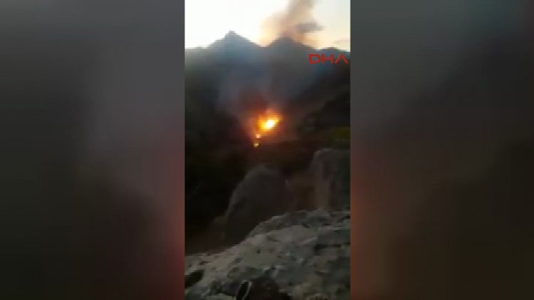 Cudi Dağı'ndaki teröristler, havadan ve karadan ateş altına alındı