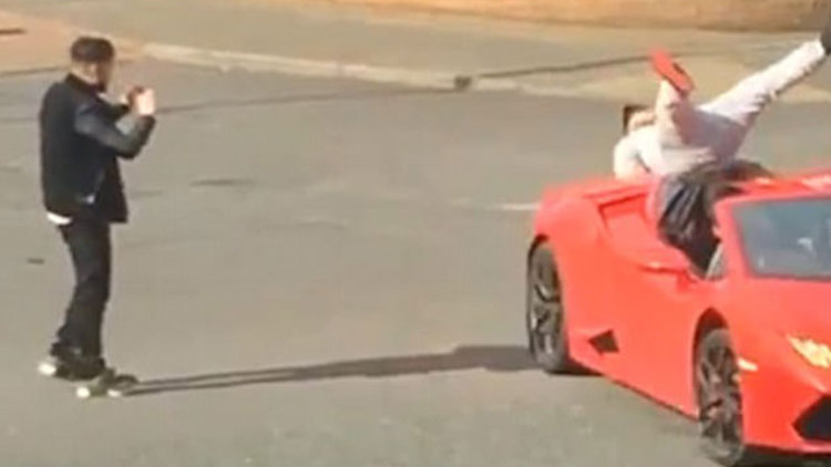 Rapçinin Lamborghini ile imtihanı 