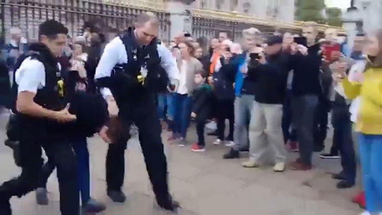 Sarayın demirlerine tırmandı