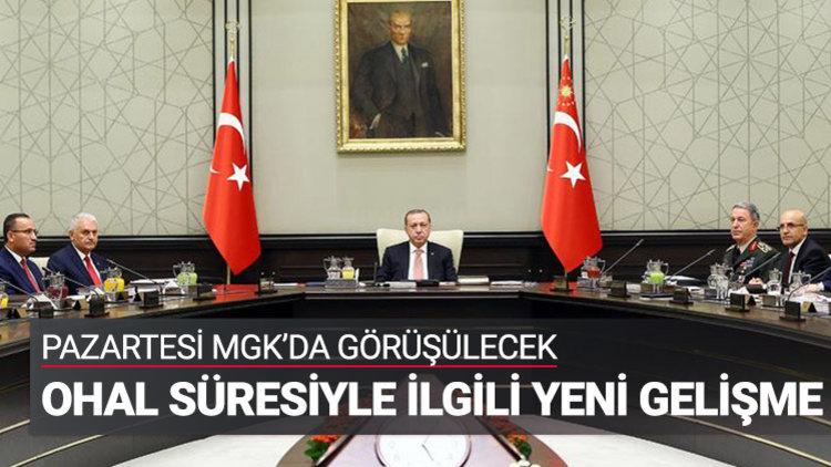 Pazartesi günü MGK&#039;da görüşülecek