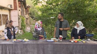 Turgay Başyayla, bugün Erzurum’daki lezzet yolculuğuna  Uzundere ilçesine bağlı Cevizli Köyü’nden  başlıyor.