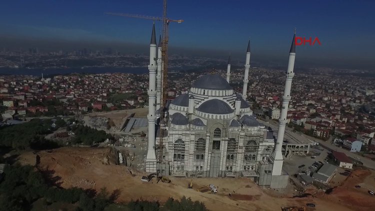 Çamlıca Camisi inşaatının yüzde 90'ı tamamlandı! "Fetih Suresi" yazılacak