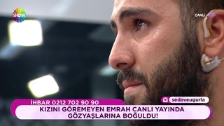 Eski eşi Başak tarafından çocuğunun kendisine gösterilmediğini söyleyen Emrah, canlı yayında göz yaşlarına hakim olamadı. ...