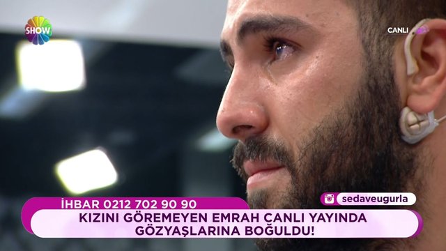 Emrah, çocuğunu göremediği için göz yaşlarına boğuldu!