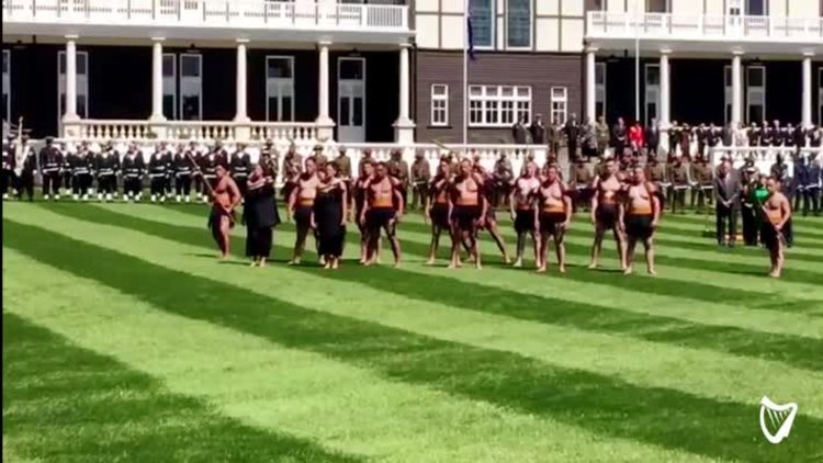 Haka dansıyla karşılandı