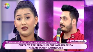 Güzel, eski nişanlısı Gürkan'ın ailesinin nişan töreninde takılan altınları geri istediğini iddia etti.