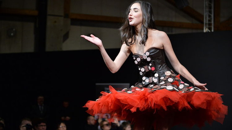 Bu elbiseler çikolatadan yapıldı