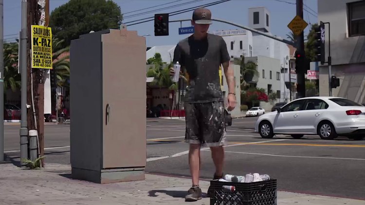 Stop motion tekniğiyle grafiti