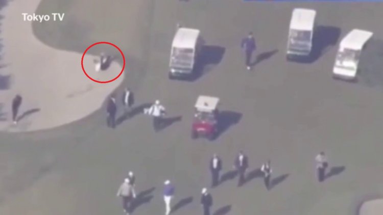 Japon Başbakanı Abe golf çukuruna yuvarlandı