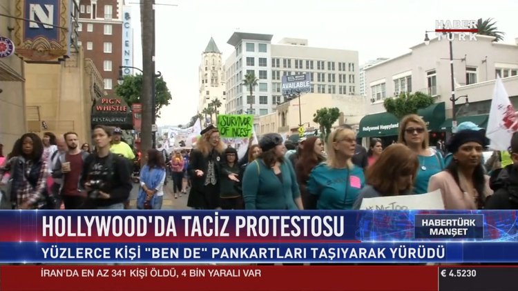 Hollywood'da cinsel tacize karşı protesto