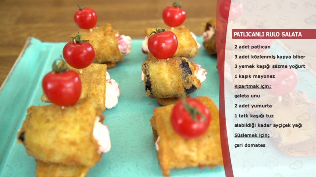 Patlıcanlı Rulo Salata