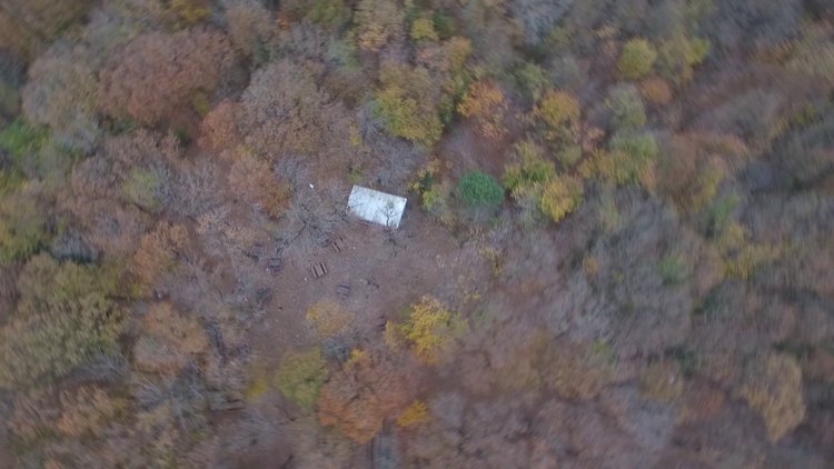 Belgrad Ormanı'ndaki kumar çadırı drone ile görüntülendi