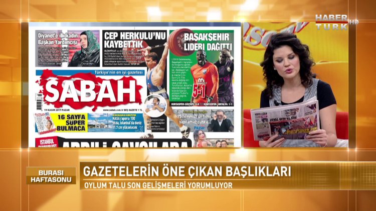 Burası Haftasonu - 19 Kasım 2017 (Gazete Manşetleri)