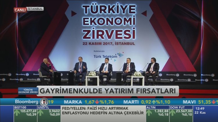 Bloomberg HT Ekonomi Zirvesi'nde 'Gayrimenkulde yatırım fırsatları oturumu'
