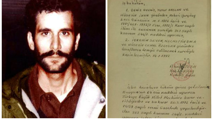 Deniz Gezmiş&#039;in idam hükmünü bağışladı