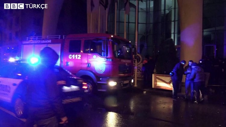 Türk işadamının Batum'daki otelinde yangın çıktı
