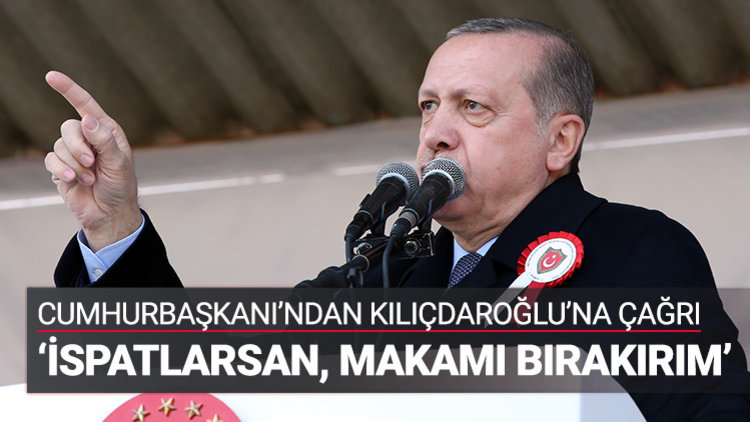 Cumhurbaşkanı Erdoğan: Öne sürdüğün iddiaların belgesi var mı?