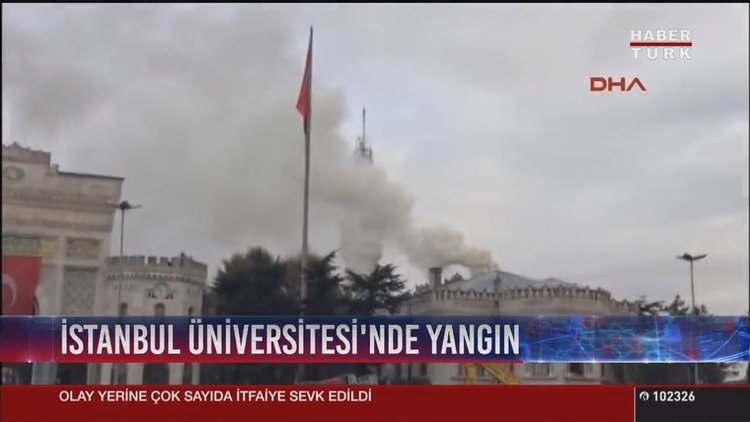 İstanbul Üniversitesi'nde yangın! Çok sayıda itfaiye ekibi sevkedildi