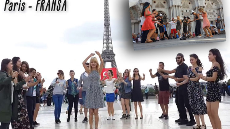 Farklı ülke sokaklarında Erik Dalı oynayan gençler