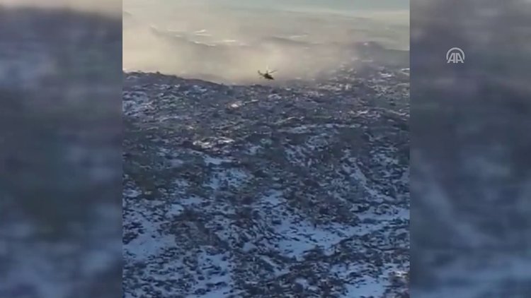 Ağrı Dağı'ndaki operasyonlar zorlu hava koşullarına rağmen sürüyor