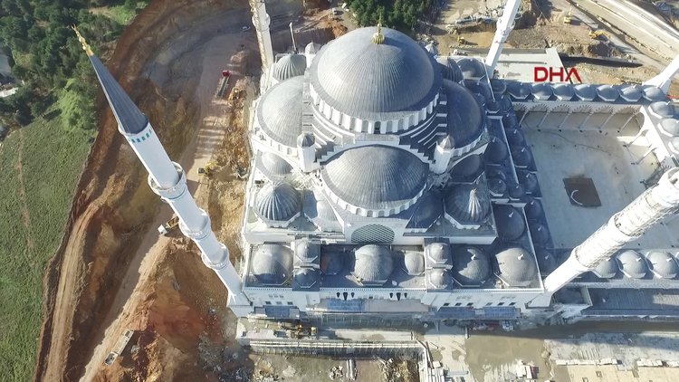 Çamlıca Camii'nde sona yaklaşıldı