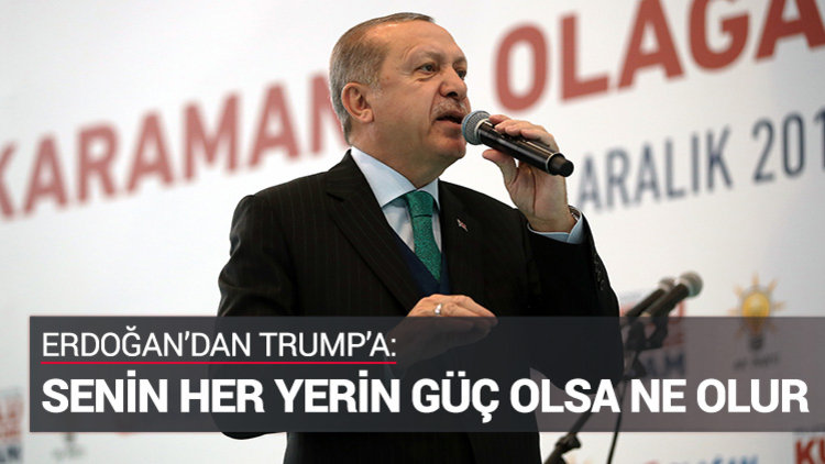 Erdoğan, AK Parti Karaman 6. Olağan İl Kongresi'nde konuştu