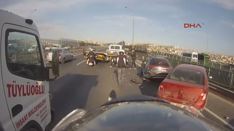 Haliç Köprüsü'ndeki kazada 'sürücü bonzai kullandı' iddiası