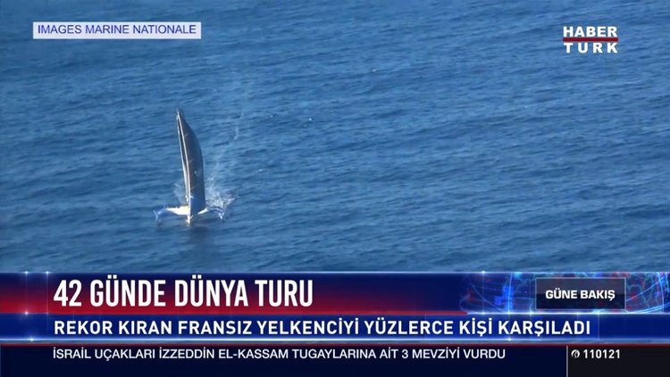 Fransız yelkenci dünya rekoru kırdı