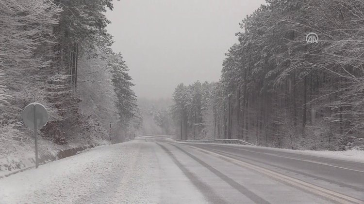 Trakya'nın yüksek kesimlerinde kar yağışı başladı