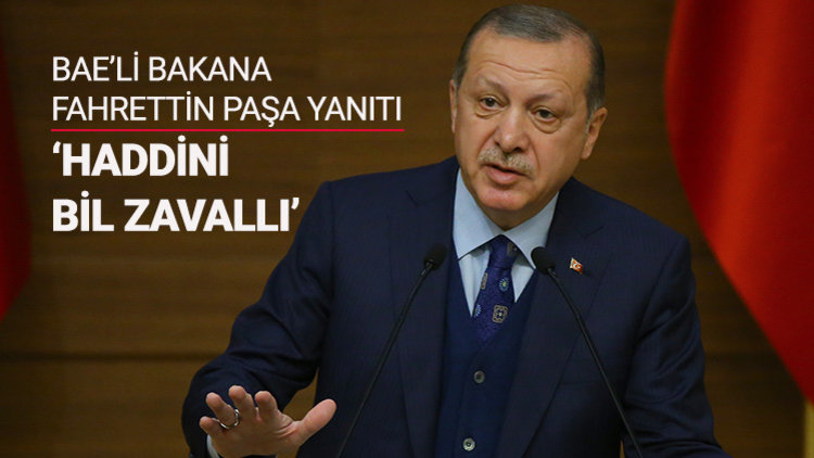 Erdoğan&#039;dan Fahrettin Paşa yanıtı