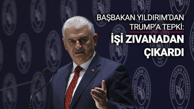 Binali Yıldırım&#039;dan Trump&#039;a tepki