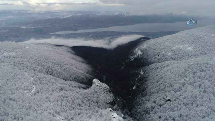 Kartepe'nin eşsiz doğası havadan görüntülendi