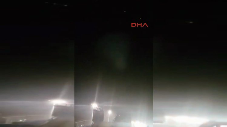 İstanbul semalarında görüntülenen ilginç ışıklar sosyal medyada