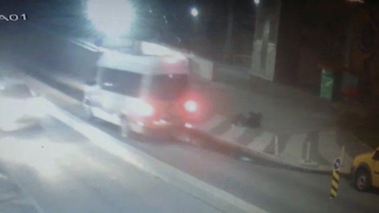 Maslak'ta feci kaza kamerada