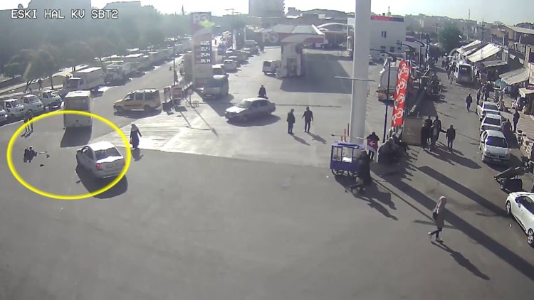 Diyarbakır'da MOBESE kameralarına yansıyan trafik kazaları