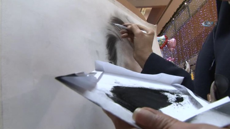 Kömür tozunu sanata dönüştürüyorlar