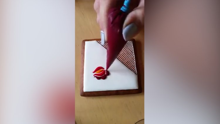 İnanılmaz bir kurabiye süslemesi