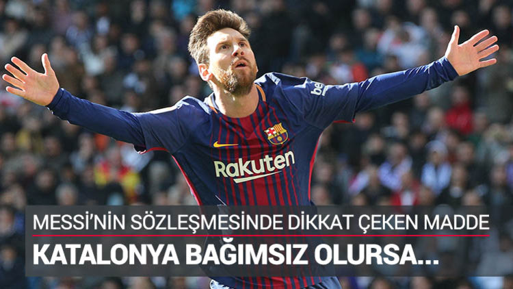 Bağımsızlık halinde Messi serbest kalacak