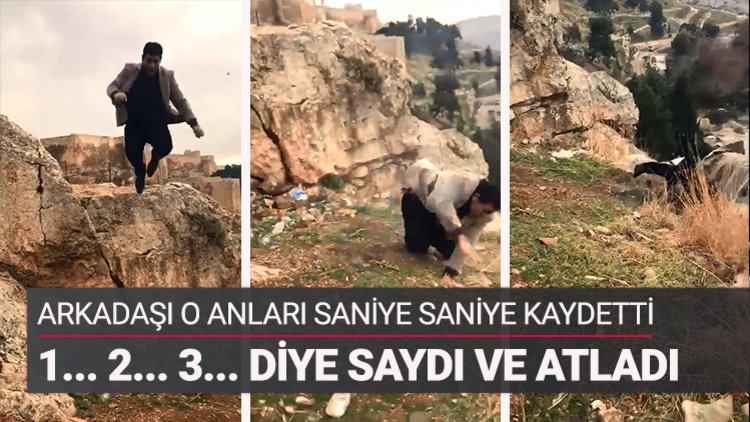Ölüme atlayış anı ortaya çıktı
