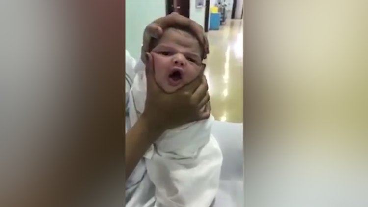 Yeni doğan bebeğe yaptıkları sosyal medyada tepki aldı