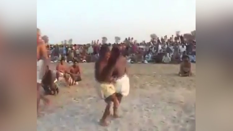 Böyle güreş görülmedi